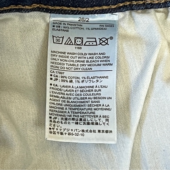 Banana Republic Girlfriend Cuffed Jeans. Blue Size 26 #1091 - Picture 8 of 8